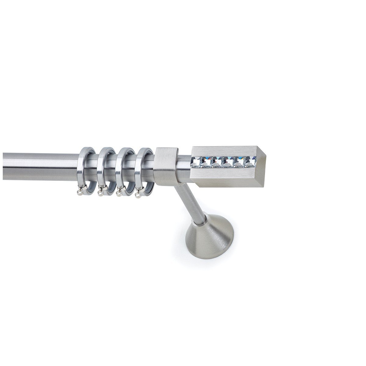 26138 copy Μεταλλικό Κουρτινόξυλο Νίκελ Ματ Φ25 - Image 1