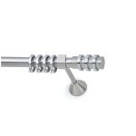 Μεταλλικό Κουρτινόξυλο Νίκελ Ματ Φ25