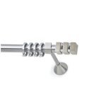 Μεταλλικό Κουρτινόξυλο Νίκελ Ματ Φ25