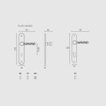 Πόμολο Εσώθυρας Με Πλάκα Ζωγομετάλ 261 - Image 2