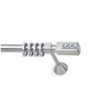 Μεταλλικό Κουρτινόξυλο Νίκελ Ματ Φ25