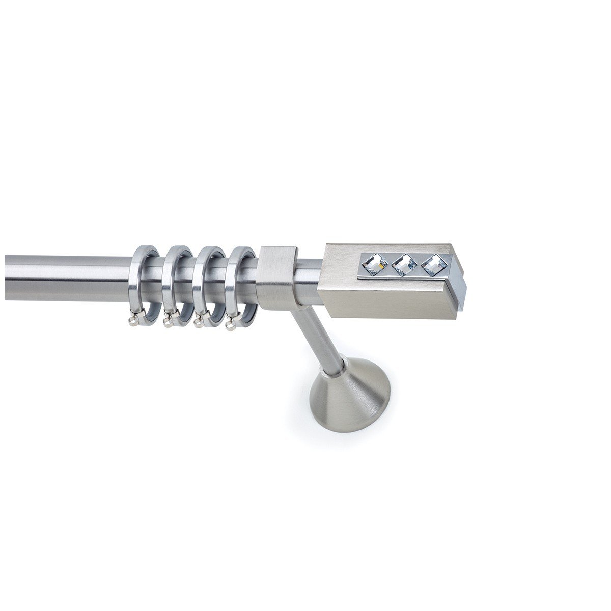 26220 copy Μεταλλικό Κουρτινόξυλο Νίκελ Ματ Φ25 - Image 1