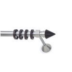 Μεταλλικό Κουρτινόξυλο Νίκελ Ματ Φ25