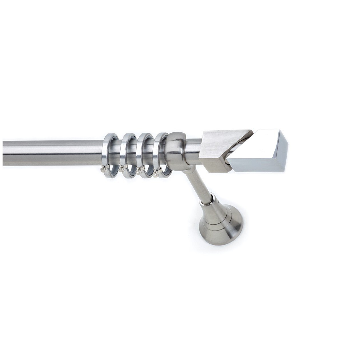 26271 Μεταλλικό Κουρτινόξυλο Νίκελ Ματ Φ25 - Image 1