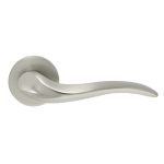 Πόμολα Πόρτας Με Ροζέτα Νίκελ Ματ Ζωγομετάλ 271 - Image 2