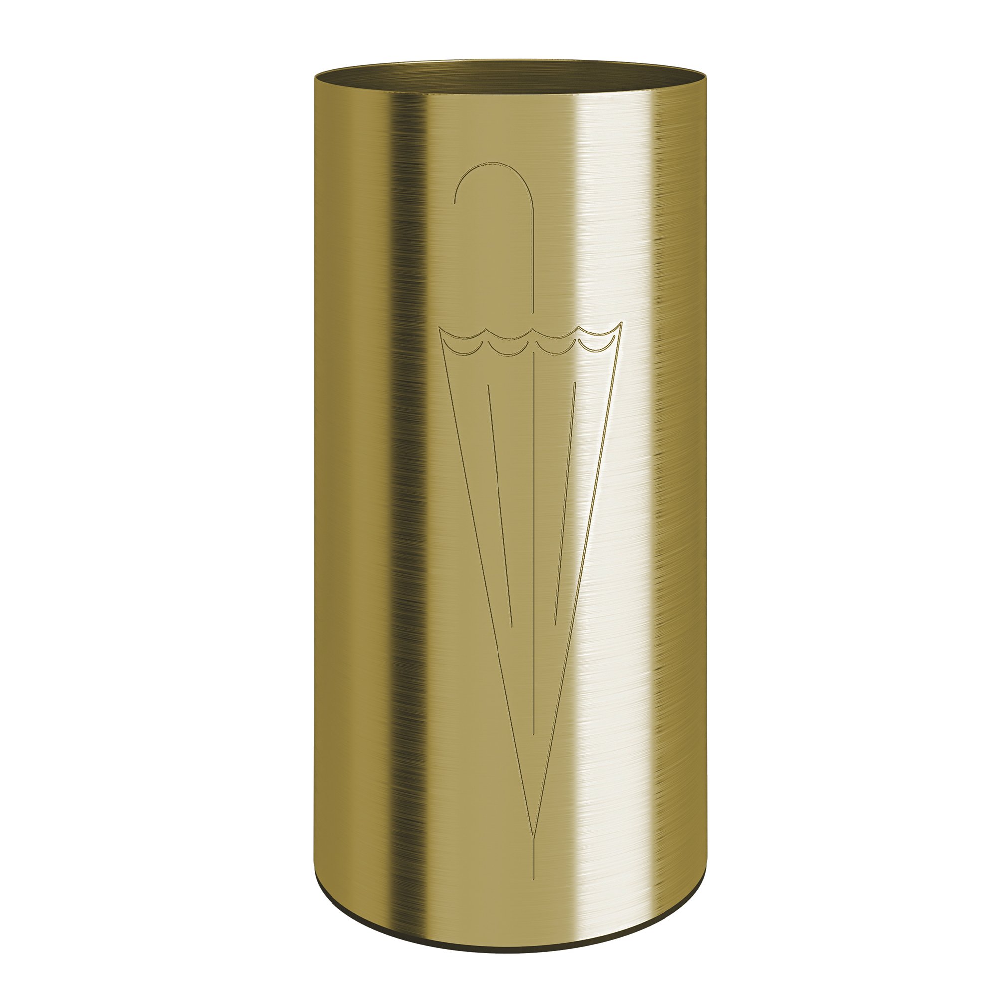 28-023 Ομπρελοθήκη – Brushed Brass, Pam & Co, Ø25 x H50 (cm), 28-023 - Image 1