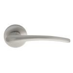 Πόμολα Πόρτας Με Ροζέτα Νίκελ Ματ Ζωγομετάλ 291