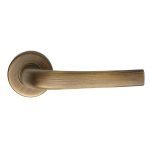 Πόμολα Πόρτας Με Ροζέτα Μπρονζέ Ζωγομετάλ 302