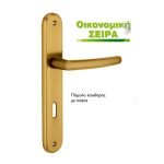 Πόμολο Εσώθυρας Με Πλάκα Ζωγομετάλ 304