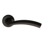 Πόμολα Πόρτας Με Ροζέτα Μάυρο Ζωγομετάλ 306