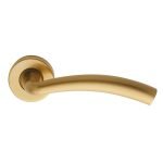 Πόμολα Πόρτας Με Ροζέτα Ορο Ματ Ζωγομετάλ 306