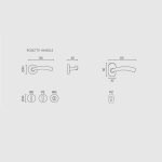 Πόμολα Πόρτας Με Ροζέτα Ορο Ματ Ζωγομετάλ 306 - Image 2