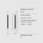 Λαβές Εξώπορτας Ζωγομετάλ Μπρονζέ 3080 - Image 2