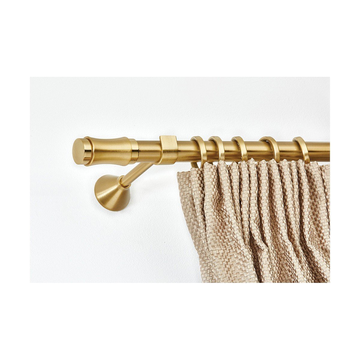 31594 Χρυσό Ματ Κουρτινόξυλο Φ25 της σειράς Ασλάνης και Guy Laroche - Image 1