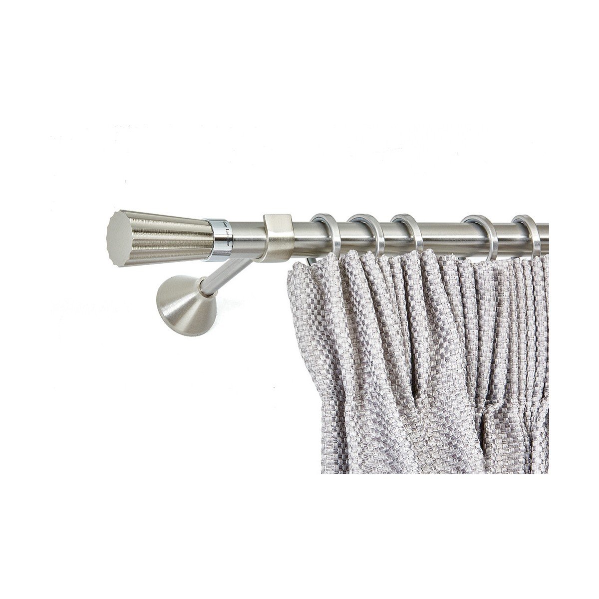 31596 Ινοξ κουρτινόξυλα Φ25 της σειράς Ασλάνης και Guy Laroche - Image 1