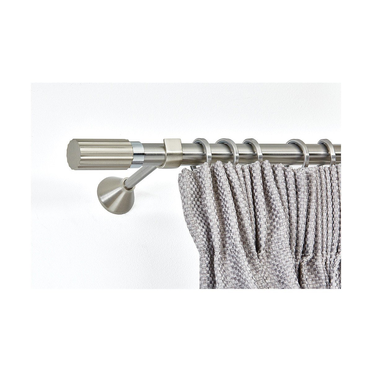 31597 Ινοξ κουρτινόξυλα Φ25 της σειράς Ασλάνης και Guy Laroche - Image 1