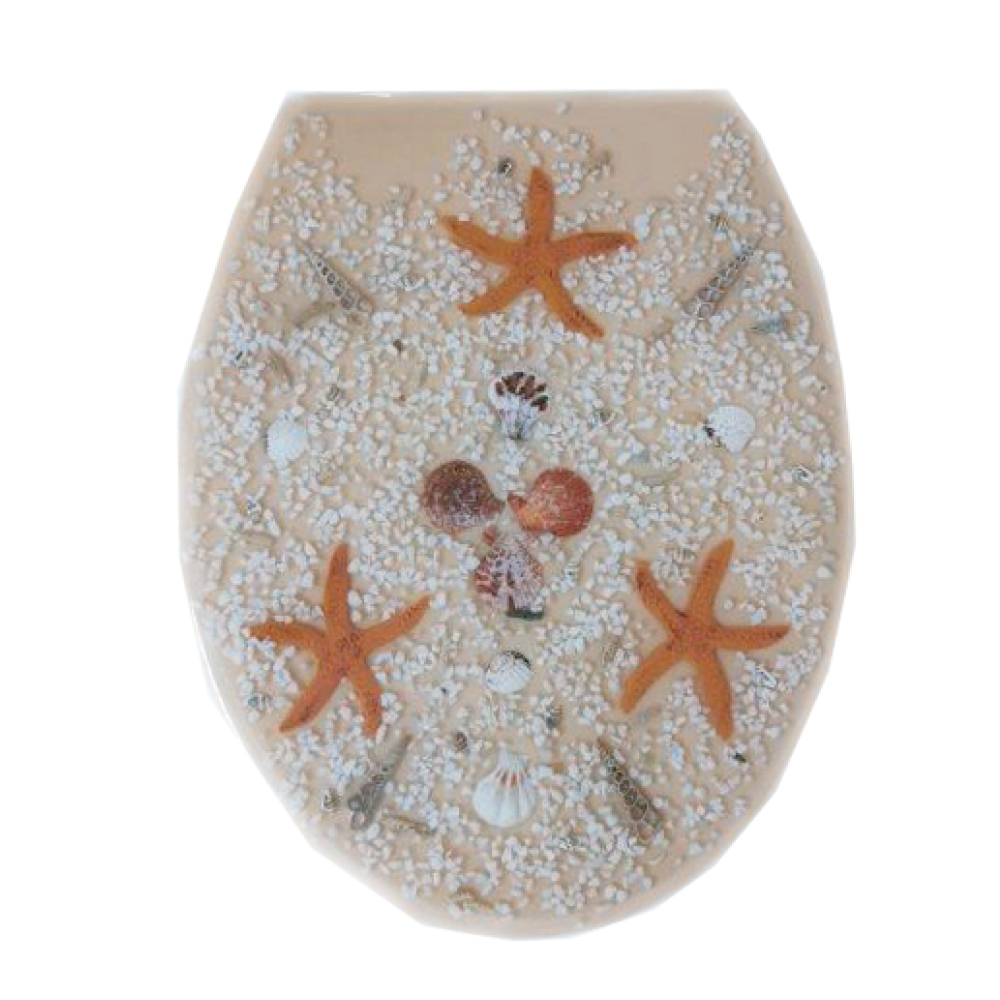 319-POLYRESIN Κάλυμμα λεκάνης Polyresin 36x43 cm - Image 1