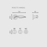 Πόμολα Πόρτας Με Ροζέτα Νίκελ Ματ Ζωγομετάλ 342 - Image 3