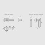 Πόμολα Πόρτας Με Ροζέτα Ορο/Ματ Ζωγομετάλ 346 - Image 3