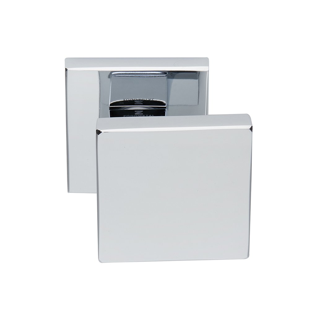 356ch Πόμολα Πόρτας Με Ροζέτα Χρώμιο Ζωγομετάλ 356 - Image 1