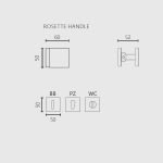 Πόμολα Πόρτας Με Ροζέτα Χρώμιο Ζωγομετάλ 356 - Image 3