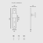 Πόμολα Πόρτας Με Ροζέτα Χρώμιο Ζωγομετάλ 356 - Image 2