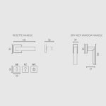 Πόμολα Πόρτας Με Ροζέτα Χρώμιο Ματ Ζωγομετάλ 362 - Image 2