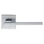 Πόμολα Πόρτας Με Ροζέτα Χρώμιο Ματ Ζωγομετάλ 366