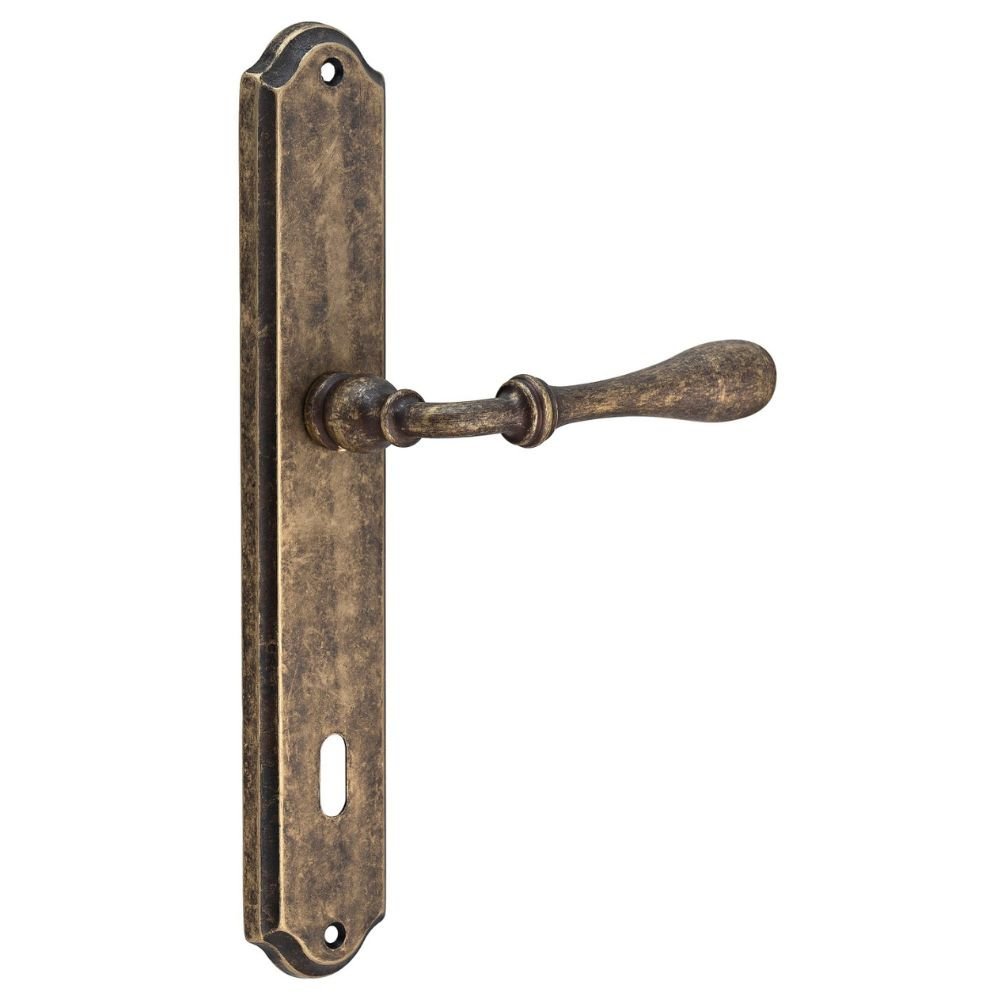 xr:d:DAFAS8BS2_k:1558,j:6443928862027909710,t:23092208 Roline Κ370 Πόμολο Εξώπορτας Φιξ Δεξί από Ορείχαλκο Αντικέ 255x45x114mm - Image 1