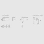 Πόμολα Πόρτας Με Ροζέτα Χρώμιο Ματ Ζωγομετάλ 371 - Image 2