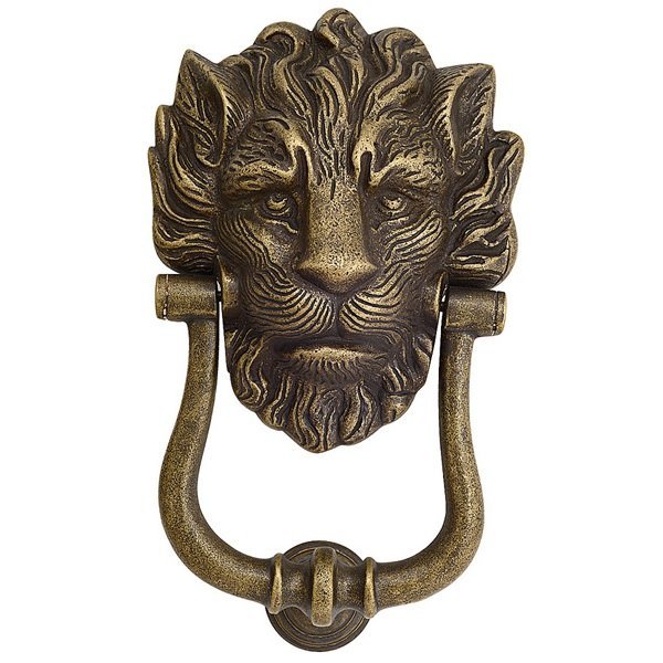 375-1 Roline Κ375 Ρόπτρο Εξώπορτας από Ορείχαλκο Αντικέ 135x235mm - Image 1