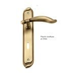 Πόμολο Εσώθυρας Με Πλάκα Ζωγομετάλ 375