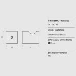 Μπούλ Εξώπορτας Μπρονζέ Ζωγομετάλ 378 - Image 2