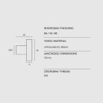 Μπούλ Εξώπορτας Μπρονζέ Ματ Ζωγομετάλ 384 - Image 2