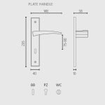 Πόμολα Πόρτας Με Ροζέτα Χρώμιο Ζωγομετάλ 386 - Image 4