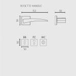 Πόμολα Πόρτας Με Ροζέτα Χρώμιο Ζωγομετάλ 386 - Image 3