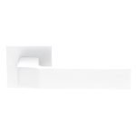 Πόμολα Πόρτας Με Ροζέτα Λευκό Ζωγομετάλ 396