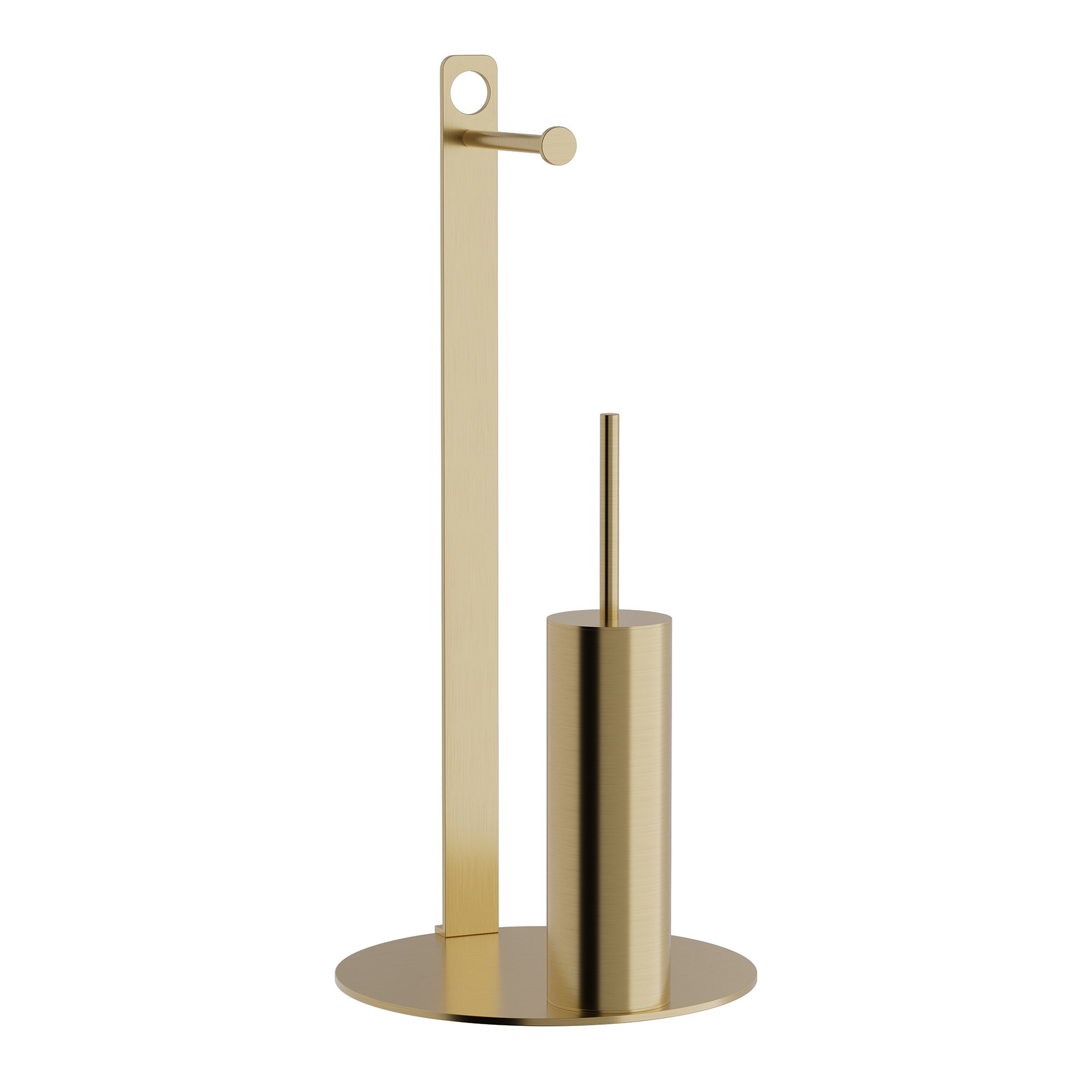 4-400-023 Πιγκάλ / Χαρτοθήκη – Brushed Brass, Pam & Co, Ø28 x H60 (cm), 4-400-023 - Image 1