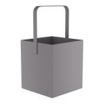 Ξυλιέρα – Matt Concrete Grey, Pam & Co, W40 x D40 x H75 (cm), 4045-163