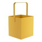 Ξυλιέρα – Matt Yellow, Pam & Co, W40 x D40 x H75 (cm), 4045-603