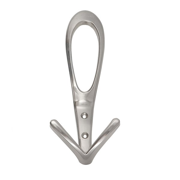 40720ΝΜ2 Roline 407 Κρεμάστρα από Ζάμακ Νίκελ Ματ 158x74mm - Image 1