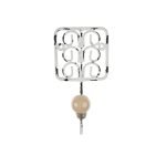 Roline 417 Κρεμάστρα από Μέταλλο Λευκή Πατίνα 78x160mm