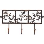 Roline 418 Κρεμάστρα από Ορείχαλκο Μαύρη - Χαλκός 310x170mm