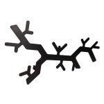 Roline 420 Κρεμάστρα από Χάλυβα Μαύρη Ματ 495x250mm