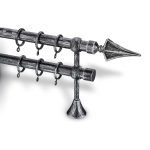 Κουρτινόξυλο Σιδερένιο Σφυρίλατα Φ25 – 4330