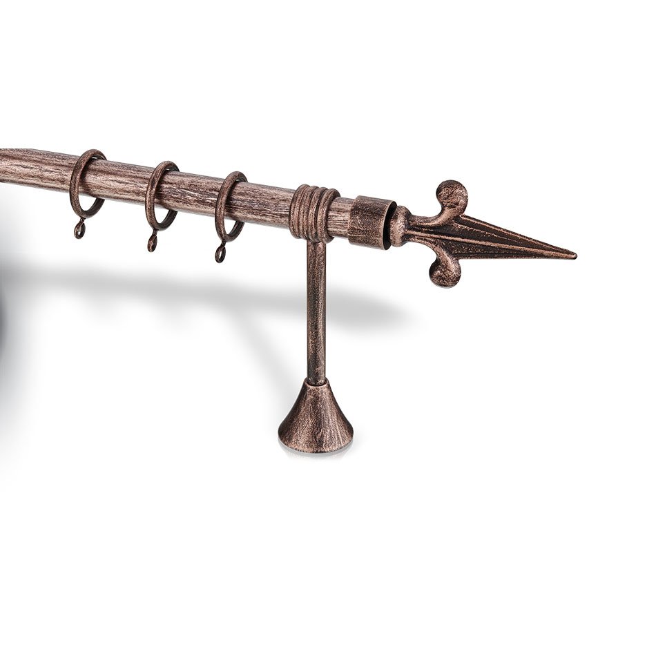 4340 Κουρτινόξυλο Σιδερένιο Σφυρίλατα Φ25 – 4340 - Image 1