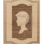 Roline 451 Ένδειξη WC από Ξύλο 74x100mm