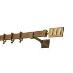 Κουρτινόξυλο Πλακέ Μπρονζε 30X15