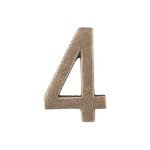 Roline 460 Πινακίδα με Αριθμό 4 από Ορείχαλκο Αντικέ 55mm