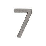 Roline 460 Πινακίδα με Αριθμό 7 από Ορείχαλκο Old Silver 55mm